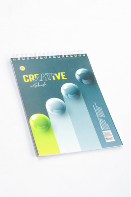 Блокнот на верхній спіралі, А5, 60 аркушів